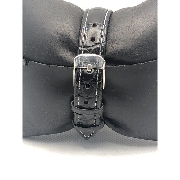 Fossil FTW5021 Women's Black Leather Analog Silver Dial Hybrid Smart Watch HO380 - Picture 4 of 9